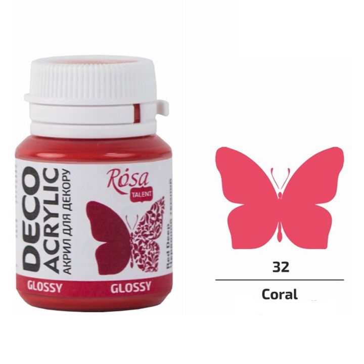 rosa-talent-coral-glossy-20ml-akrilis-saghebavi-dekoratsiistvis-photo-2