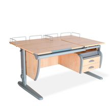 Product image of სამეცადინო მაგიდა ერგო უნივერსალი SUT17 - ტუმბოთი და უკანა თაროთი