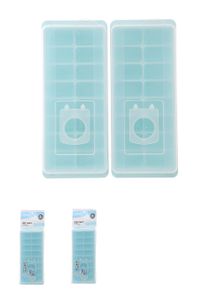 Product image of ყინულის ფორმები/16-Compartment Ice Cube Tray 2 Pack(Blue)
