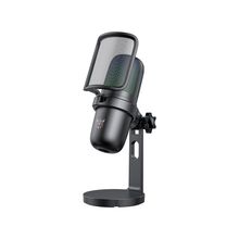 Product image of Onikuma M730 RGB Gaming Microphone Black (Wired USB Plug-and-Play RGB Lighting) სადენიანი მიკროფონი