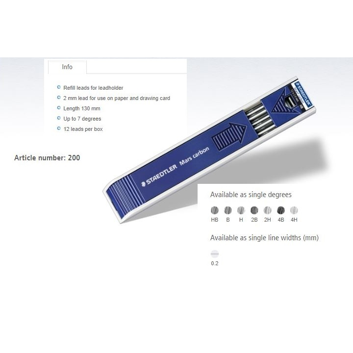 grifi-meqanikuri-fanqris-staedtler-mars-carbon-2mm-4b-12ts-photo-2