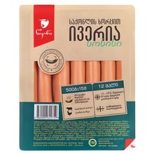 Product image of ნიკორა სოსისი საქონლის ივერია 500გრ