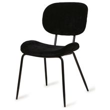 Product image of CLEON VELVET BLACK შავი 48X62.5X85.5 სმ ხავერდის სკამი