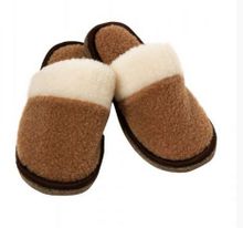 Product image of ოთახის ჩუსტი ნატურალური შალის new ყავისფერი