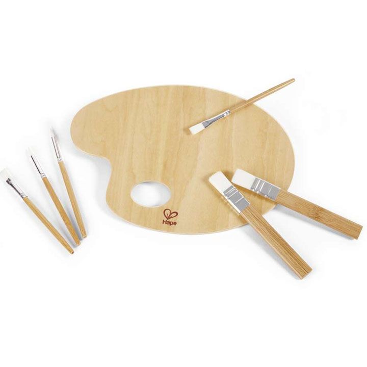 hape-art-palette-and-brush-kit-sakhatavi-nakrebi-photo-3