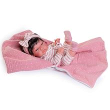Product image of Antonio Juan Recien Nacida Baby Toneta Con Mantita Y Lazo საბავშვო ხელნაკეთი თოჯინა