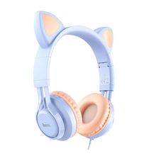 Product image of HOCO W36 Cat ear headphones with mic dream blue