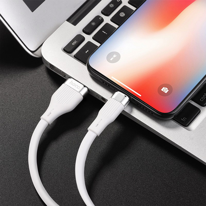 hoco-u72-forest-silicone-charging-cable-for-lightning-photo-3