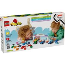 Product image of ასაწყობი კონსტრუქცია Lego 10445 DUPLO, F1 Team Race Cars & Drivers