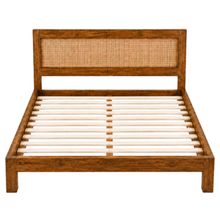 Product image of MINIMALIST RATTAN BED ხელნაკეთი ფიჭვის საწოლი