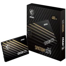 Product image of MSI SPATIUM S270 2.5” SATA SSD 480GB მყარი დისკი