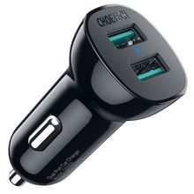 Product image of Choetech C0051-V5 36W QC 3.0 Dual USB-A Car Charger მანქანის დამტენი
