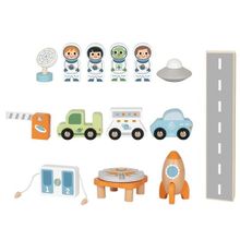 Product image of Tooky Toy კოსმოსური სადგური – ხის საგანმანათლებლო კომპლექტი