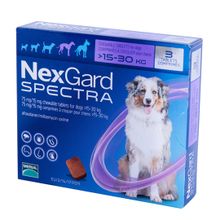 Product image of Nexgard სპექტრა ანტიპარაზიტული პრეპარატი L 15-30კგ 1 აბი