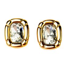 Product image of ტიტანის მოოქროვილი ოქროსფერი საყურე თვლებით