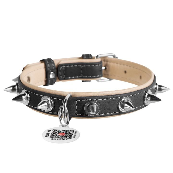 collar-dzaghlis-tqavis-saqelo-qr-pasportit---shavi-zoma-38-39sm-25mm