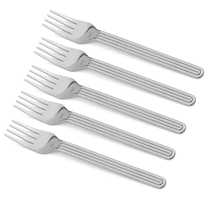 hay-sunday-fork-set-of-5-stainless-steel-changlis-nakrebi