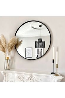 Product image of Flora Design, Roma, მრგვალი კედლის სარკე, თეთრი, 60 x 60 სმ