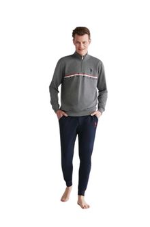 Product image of U.S. Polo Assn. 18707 კაცის ორეული შარვლით (რუხი/ლურჯი)