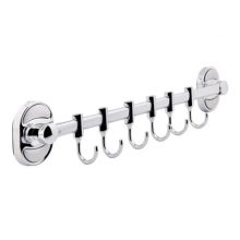 Product image of FRAP F1915-6 Chrome პირსახოცის საკიდი მოძრავი 6 კაუჭით