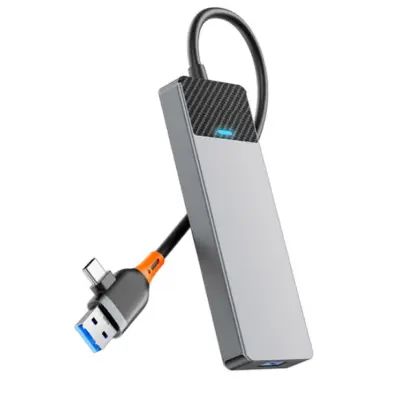 wiwu-linker-series-hub-a431c-gray-adapteri-photo-2
