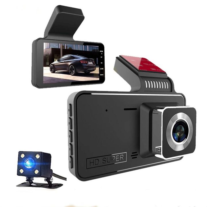 dual-lens-40-ips-avtomobilis-video-registratori-photo-2