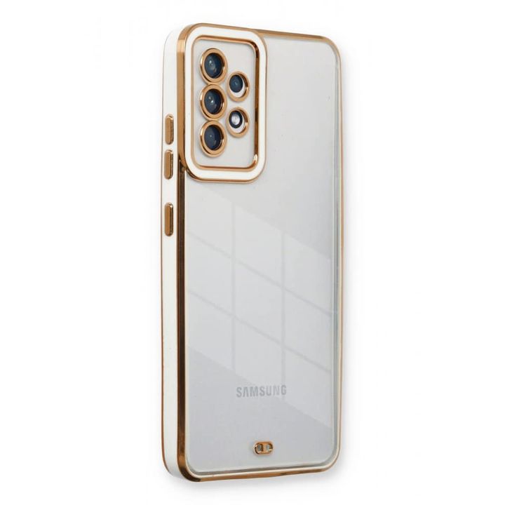 Samsung Galaxy A52, Samsung Galaxy A52S Liva lense Case სილიკონის ქეისი - თეთრი