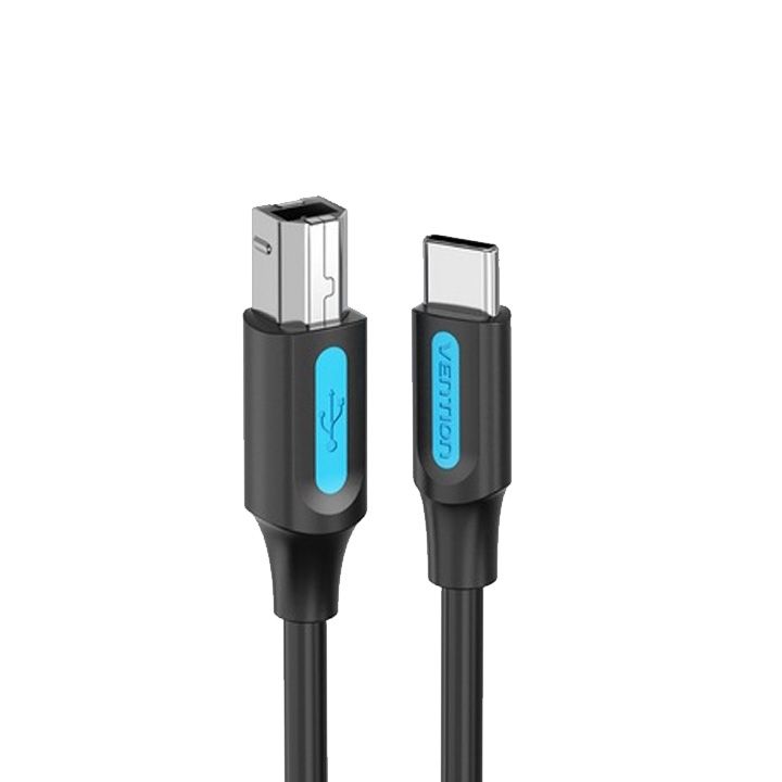 vention-cqubh-usb-20-c-male-to-b-male-2a-cable-2m-black-photo-2