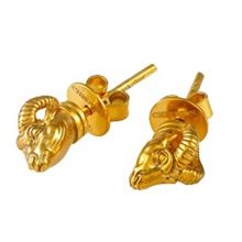 Product image of CHRONOS საყურე ვერძის თავებით