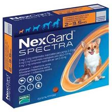 Product image of Nexgard სპექტრა ანტიპარაზიტული პრეპარატი XS 2-3.5კგ 1 აბი