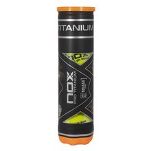 Product image of NOX PRO TITANIUM 4 padel balls can პადელის ბურთები