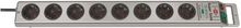 Product image of დამაგრძელებელი 8 Brennenstuhl 2,5მ 13.500A ვერცხლისფერი Super-Solid