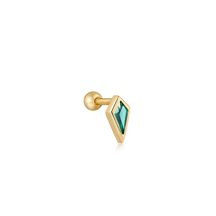 teal-sparkle-emblem-single-barbell-ear-saqure