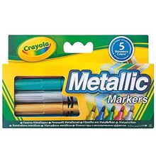 Product image of CRAYOLA მარკერი 5 metallic markers