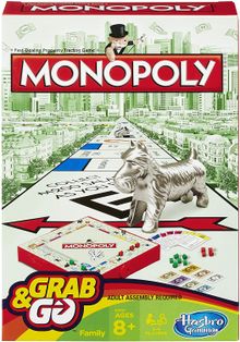 Product image of HASBRO MONOPOLY  GRAB & GO სამაგიდო თამაში