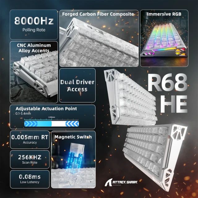 attack-shark-keyboard-magnetic-r68-he-8khz-gaming-klaviatura-photo-2