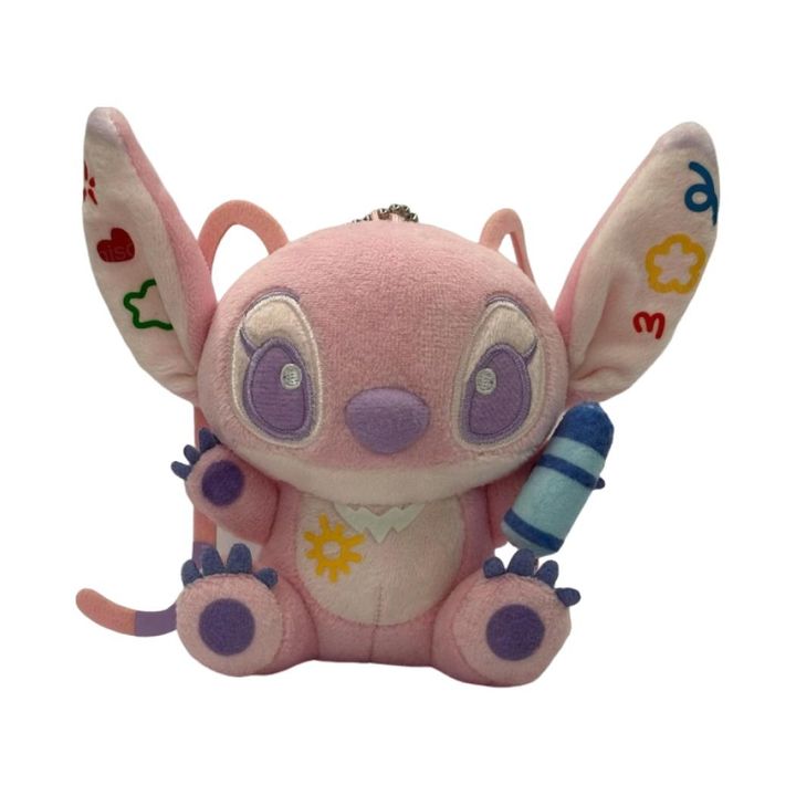 disney-stitch-collection-sitting-posture-little-painter-plush-pendant-breloki