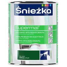 Product image of ემალი ზეთოვან-ფთალური Sniezka Supermal RAL6002 800 მლ პრიალა მწვანე