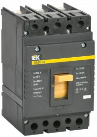 Product image of ავტომატური ამომრთველი IEK 250A 3р