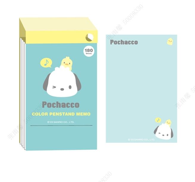 sanrio-characters-collection-note-pad-180-sheets-pochacco-pdq-chasanishni-furtslebi