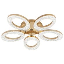 Product image of BELLA MITA C9090-5 FG 128W ოქროსფერი ჭაღი LED ჭერის სანათი
