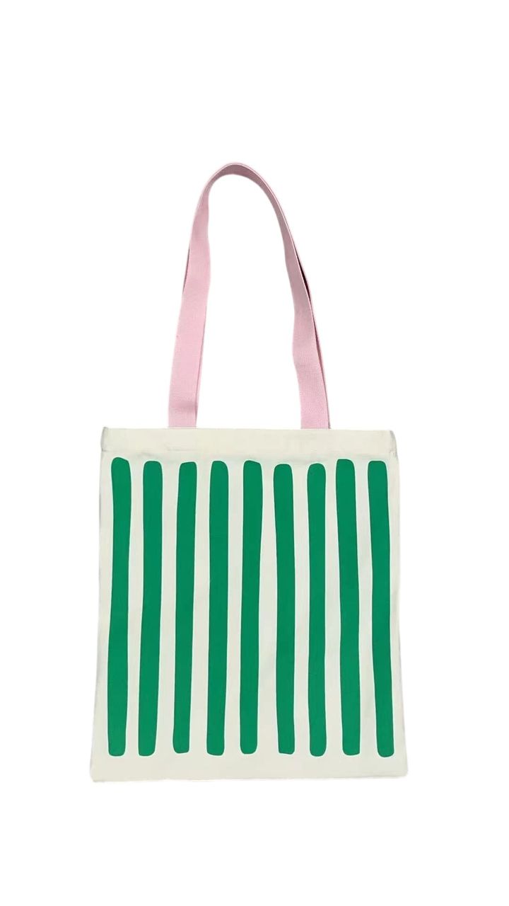 striped-series-shopping-baggreen-chanta