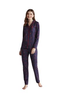 Product image of U.S. Polo Assn. 16968 ქალის პიჟამას ორეული შარვლით (ლურჯი)