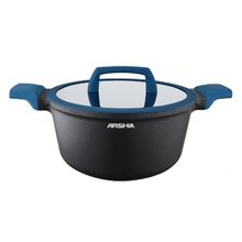 Product image of ქვაბი გრანიტის Arshia CO135-3100 26535 20სმ შავი და ლურჯი