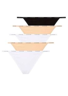 Product image of U.S. Polo Assn. 67003 ქალის ტრუსი სტრინგი 5 ცალი (შავი, თეთრი, კრემისფერი, თეთრი, კრემისფერი)