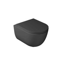 Product image of დასაკიდი უნიტაზი თავსაფრით GALASSIA Dream Matt Black 52x36 სმ