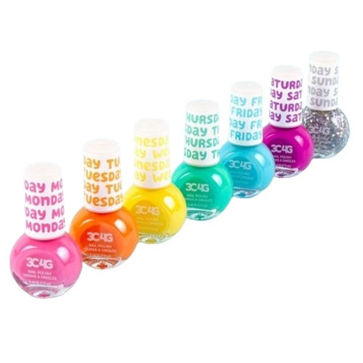 make-it-real-rainbow-days-of-the-week-nail-polish-sabavshvo-frchkhilis-laqis-nakrebi-photo-3