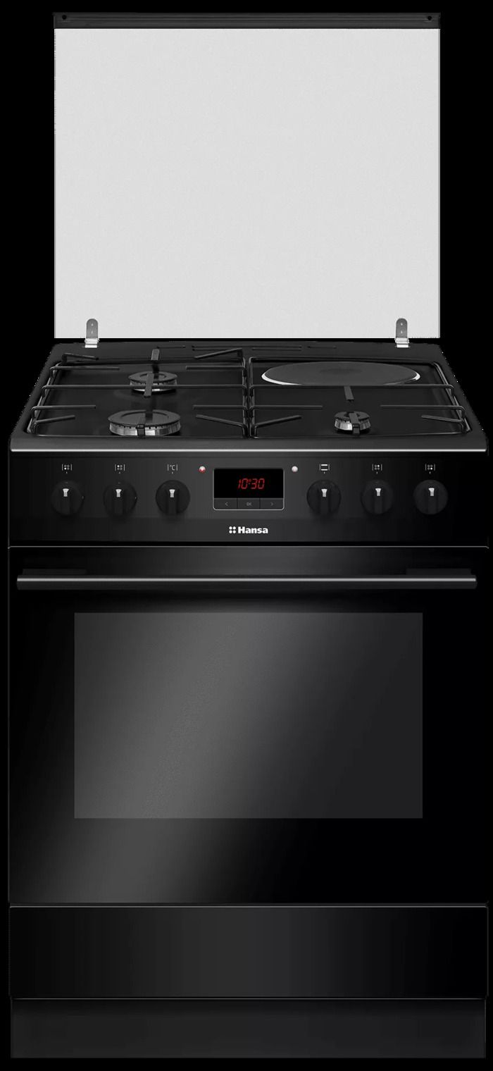 Gas Cooker/ Hansa/ Hansa FCMS68249 85/60/60, Oven EL Black, Top 3+1
