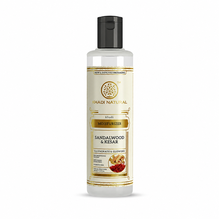 khadi-natural-sandalwood-kesar-moisturizer-sandalozisa-da-zafranis-damatenianebeli-210-ml