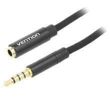 Product image of VENTION BHBBF Cotton Braided 3.5mm Audio Extension Cable 1მ კაბელი